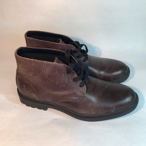🆕 FRYE and Co. JACKSON CHUKKA BOOTS MEN’s Color DARK BROWN Size 12 NEW NO BOX